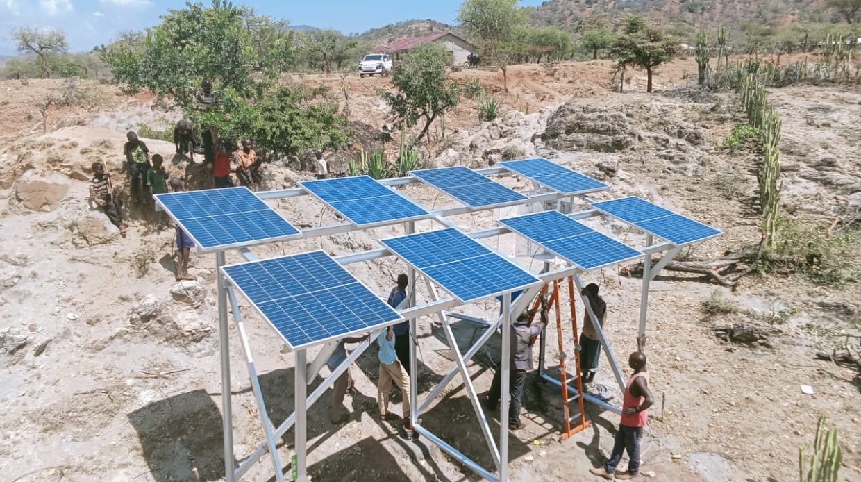 solar pannels for borehole