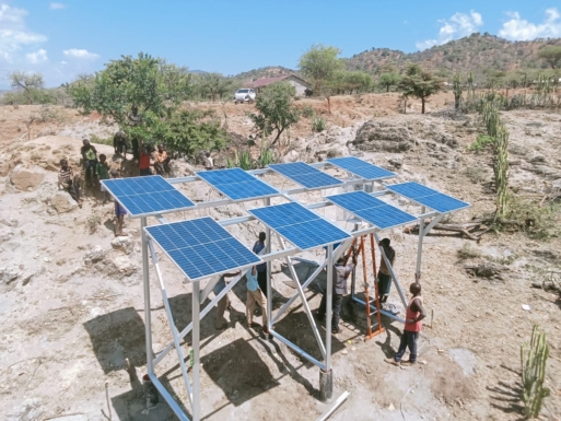 solar pannels for borehole