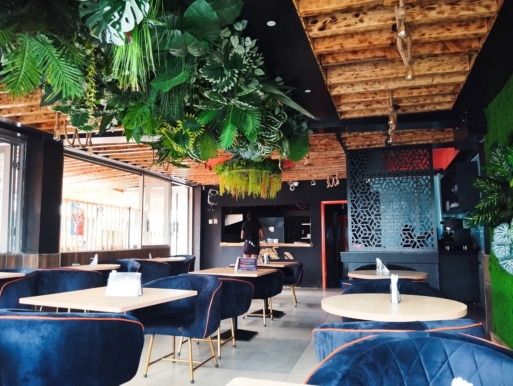 artificial plants ceiling interior design