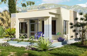 Flat roof house design