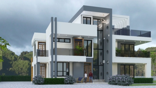 contemporary 5 bedroom house plan