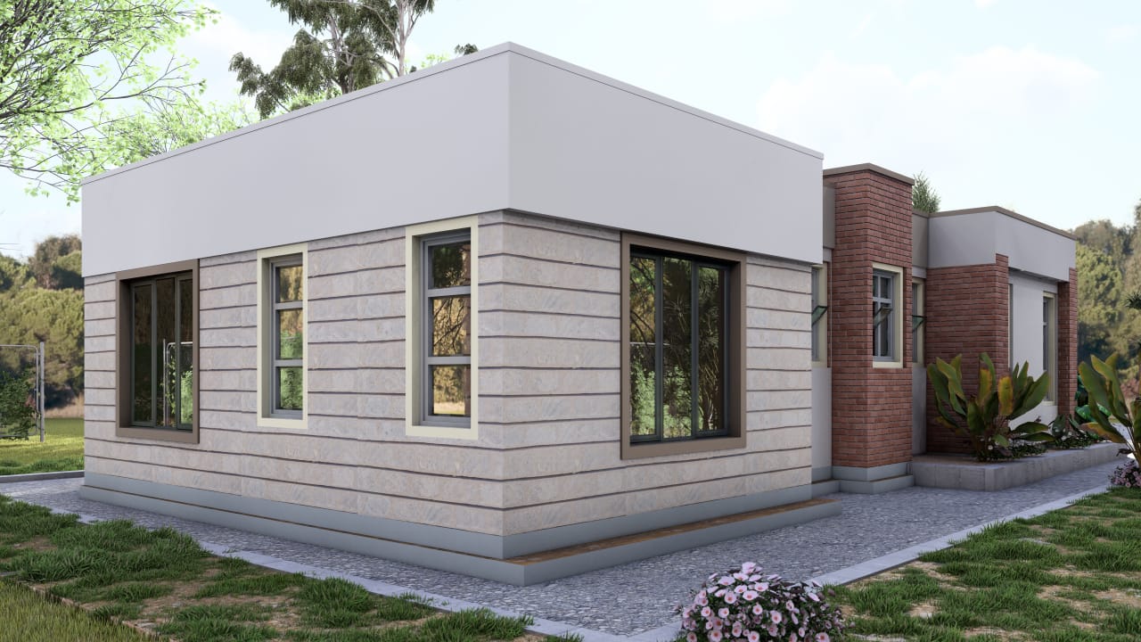 Our Latest 3 Bedroom House Design in Syokimau: A Modern Bungalow Blueprint 7 3 bedroom house design