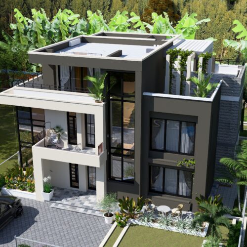 Structures 13 4 bedroom house plan with DSQ in Kiambu