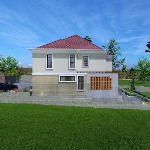 Proposed 5 bedroom house design in kikuyu with pitched roof