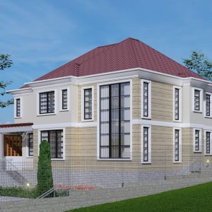 Proposed 5 bedroom house plan in kikuyu with double volume sitting room